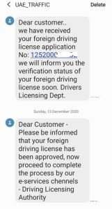 driving license translation